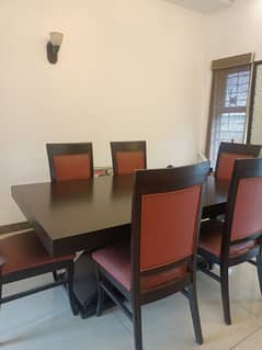 wooden Dinning Table | 6 six seater dining table | table & chairs