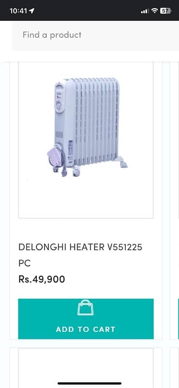 DeLonghi oil heater 5