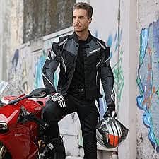 Top Quality Leather Motorbike Off-Road Outdoor Riding Rider jacket 2