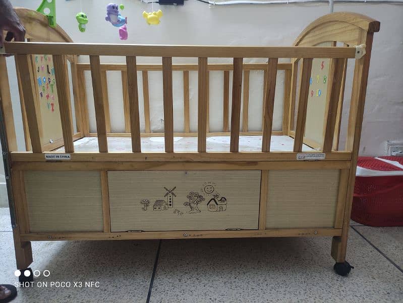 babycot wooden just like new 2