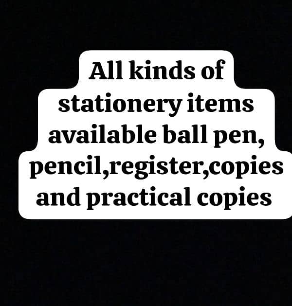 all stationery items available. . . . . . . . practical copies available 0