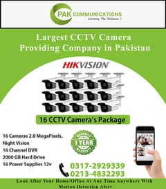 16 HD CCTV Cameras Package HIK Vision (Authorized Dealer)