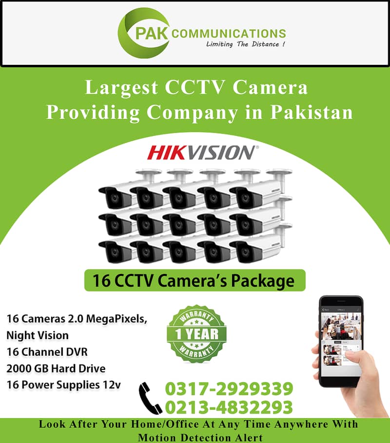 16 HD CCTV Cameras Package HIK Vision (Authorized Dealer) 0