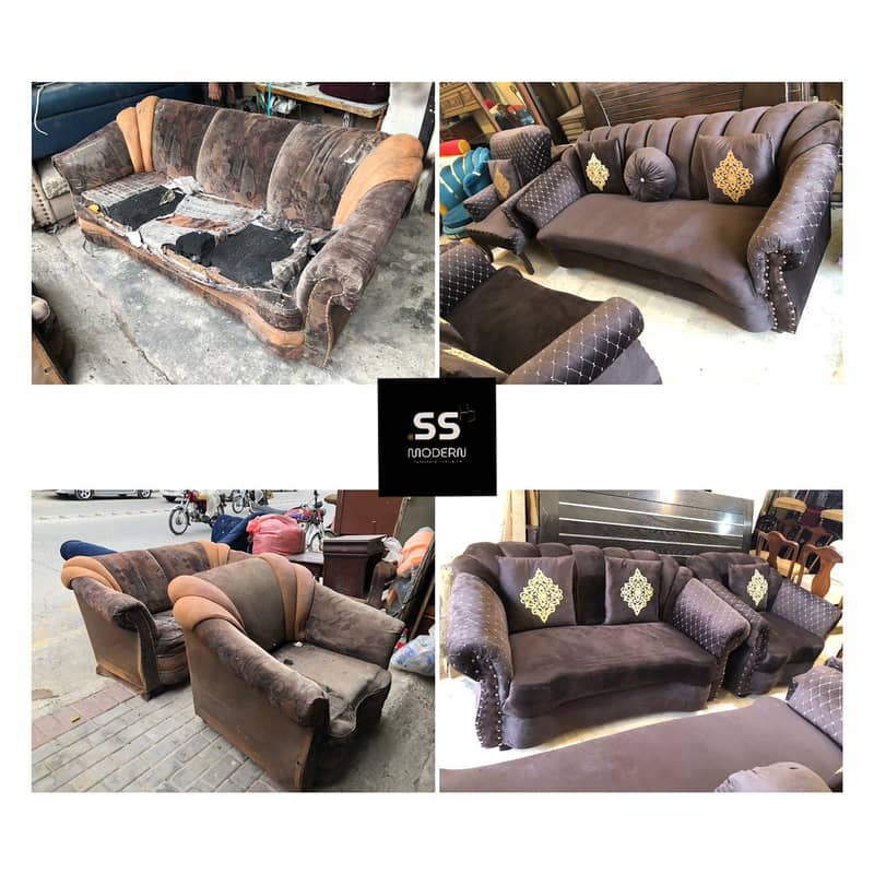 Repairing Sofa | Sofa Maker | Sofa Polish | New Sofa | Fabric Change 7