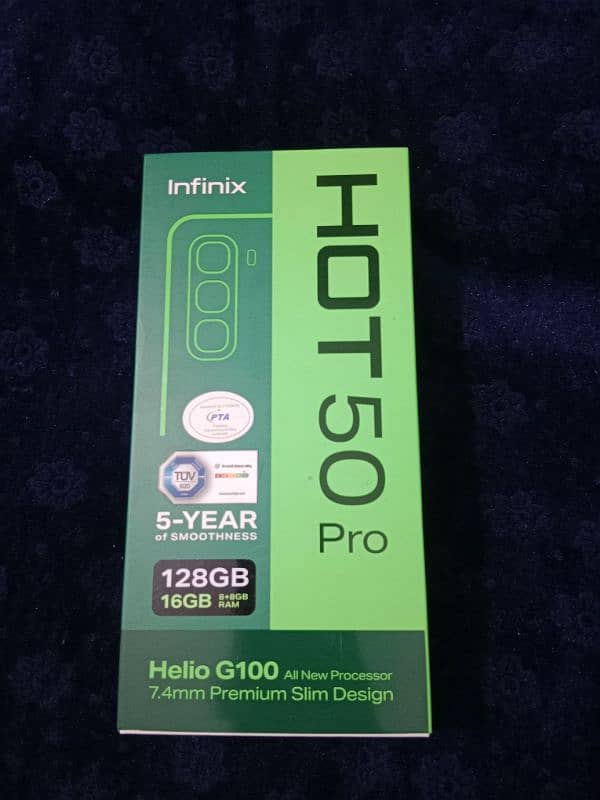 Infinix hot 50 pro 10/10 condition PTA 7