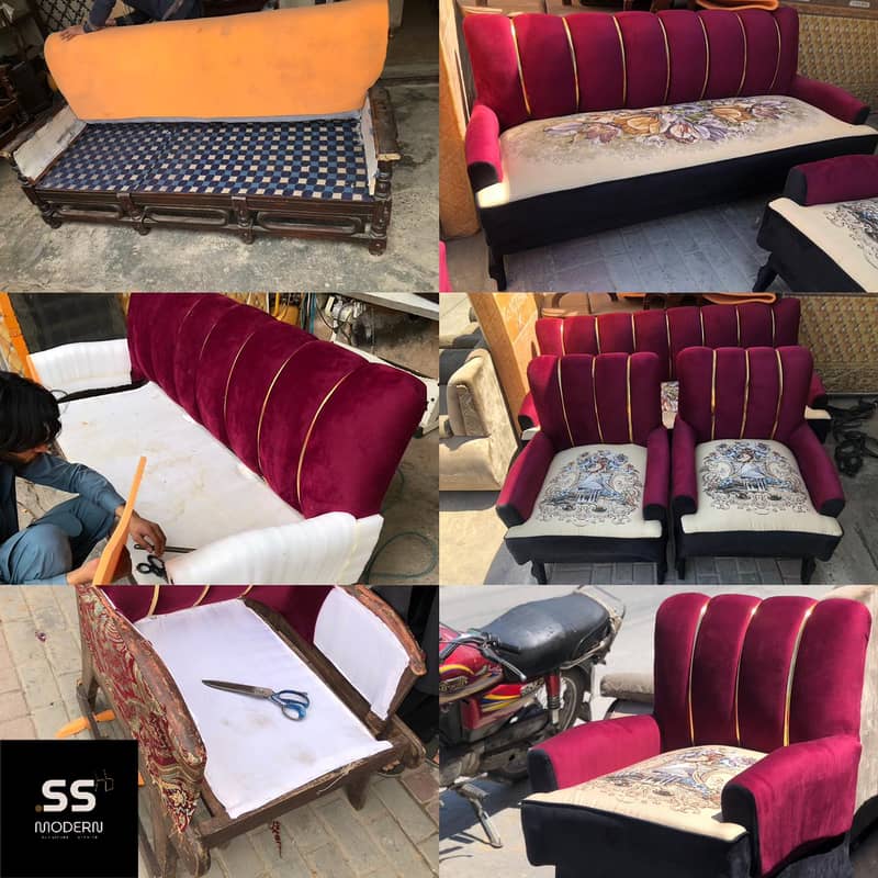 Repairing Sofa | Sofa Maker | Sofa Polish | New Sofa | Fabric Change 1