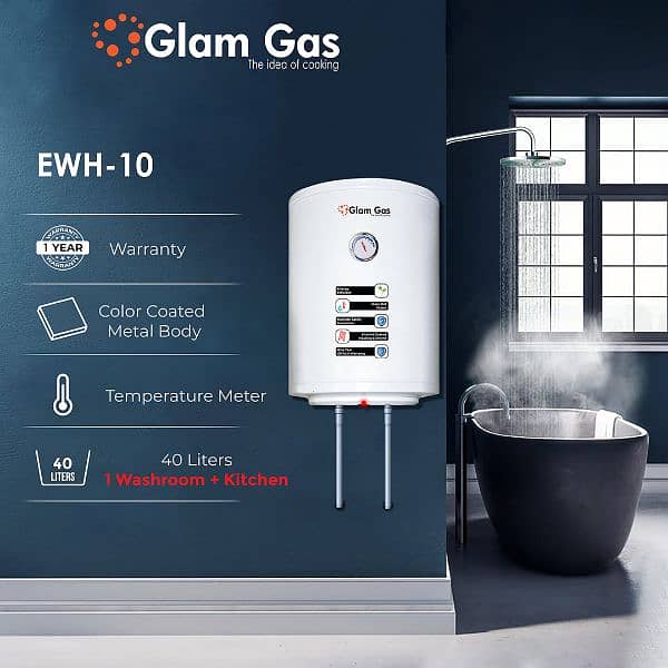 Glam Gas Electric Heater EWH-10 0