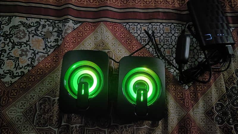 A2 mini active desktop speakers with rgb lights 2