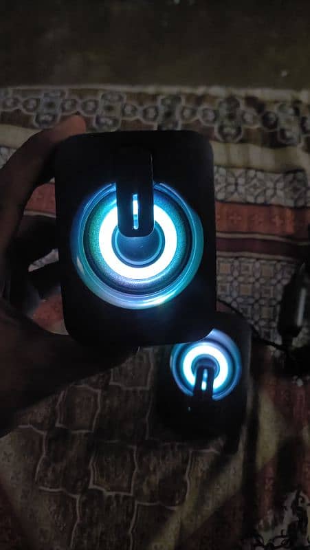 A2 mini active desktop speakers with rgb lights 3