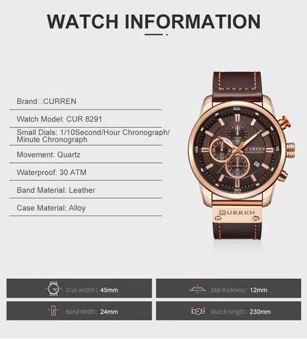 Curren Chronograph 1