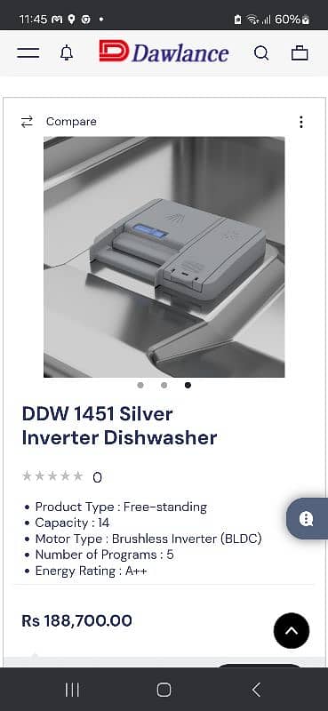 Brand new Dawlance dish washer with warranty 1