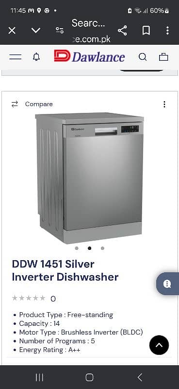 Brand new Dawlance dish washer with warranty 3