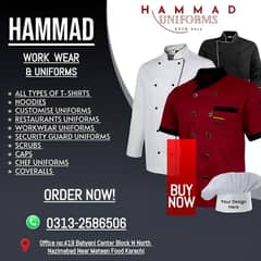 Chef Coat|Kids School Uniform|Worker Uniform|Customised Uniform