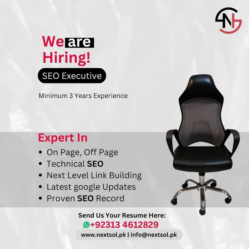 SEO Expert Required | Office Based Job | Full time 0