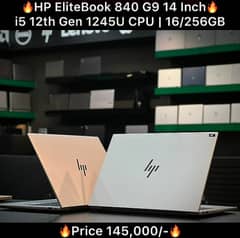 Hp Elitebook 840 G9 14 inch i5 12th Gen 1245U CPU 16GB Ram 256GB SSD