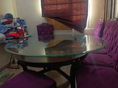 Used Dining Table in Mint Condition with 6 Chairs