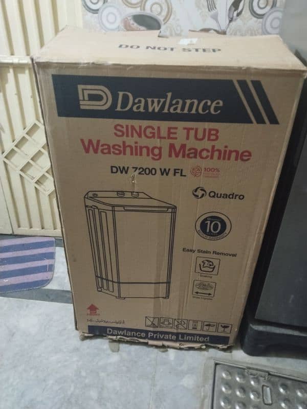 Dawlance singal washing machine new 0