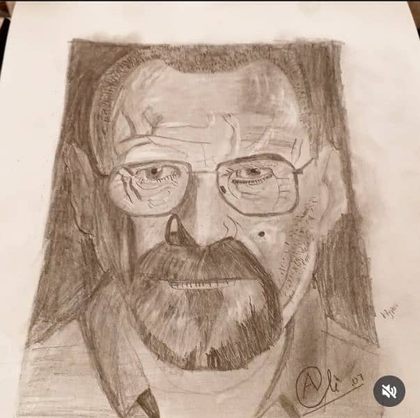 white Walter portrait sketch 0