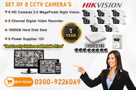 8 CCTV Cameras Set In DHA (HIK Vision)