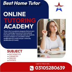 HOME TUTORS AND ONLINE TUTORS AVAILABLE