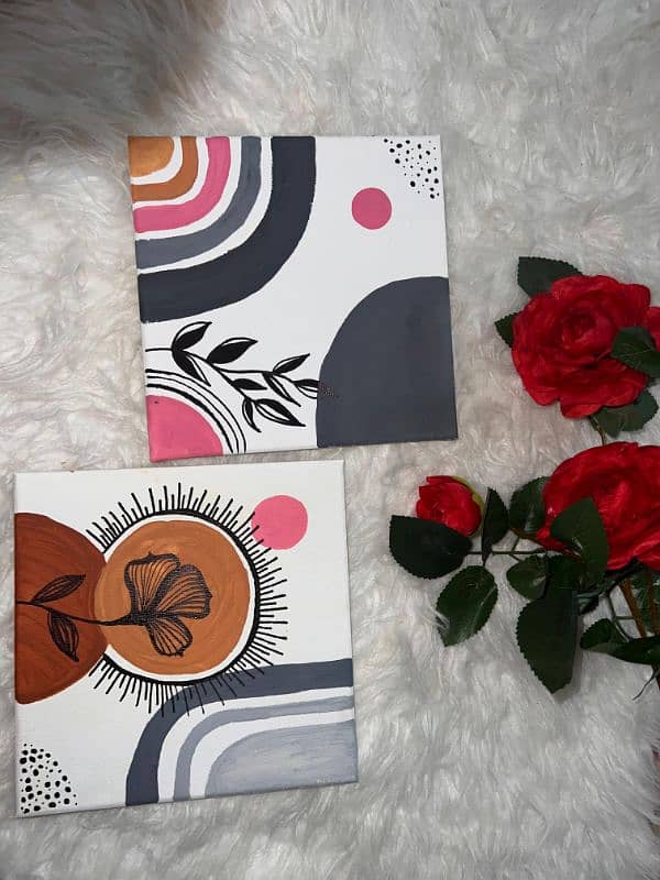 Hand Painted Frames & Canvas 3