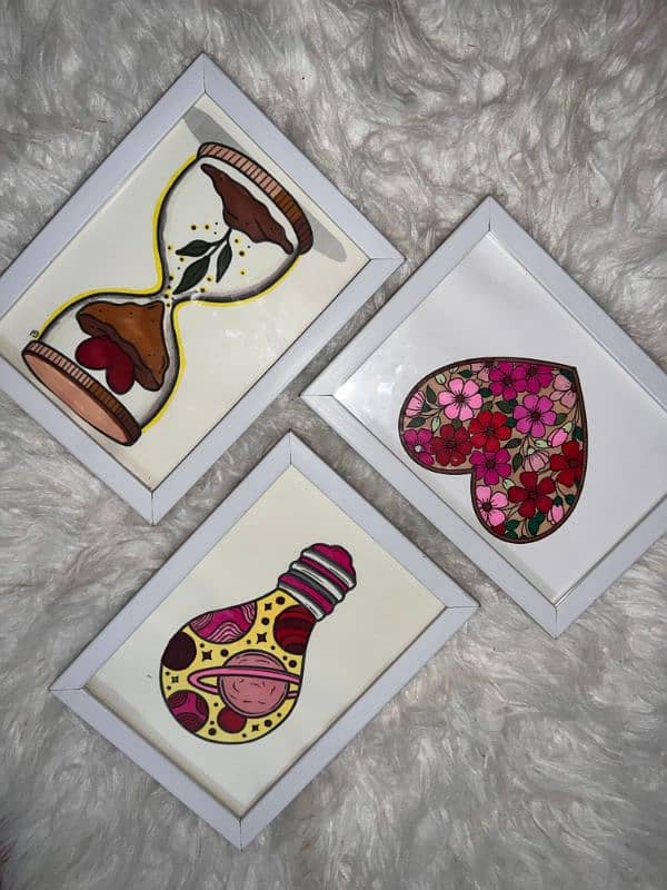 Hand Painted Frames & Canvas 8