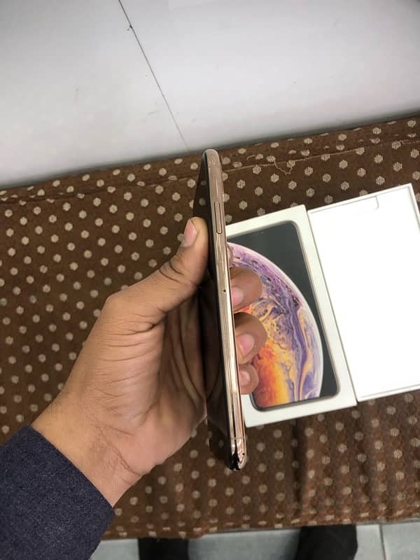 i phone xs max 10/10 condition home use 64gb 78health waterpack golden 2