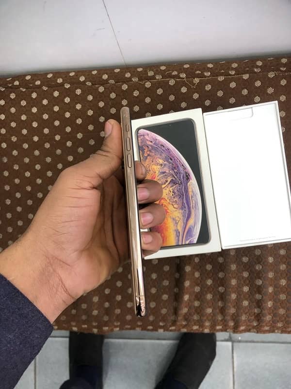 i phone xs max 10/10 condition home use 64gb 78health waterpack golden 3