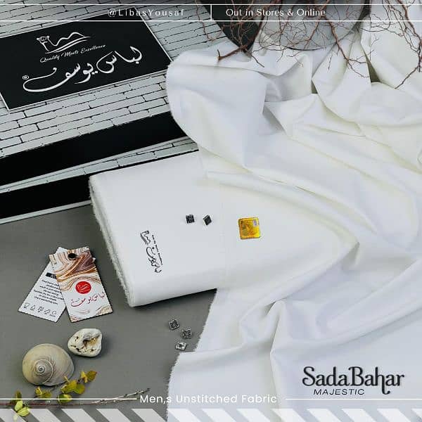 *Sada Bahar by Libas-E-Yousaf* Premium Unstitched Four Seasons Fabric 3