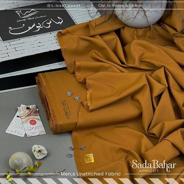 *Sada Bahar by Libas-E-Yousaf* Premium Unstitched Four Seasons Fabric 10