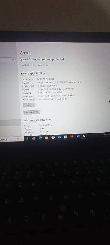 Lenovo thinkpad t480s core i7 8th generation 16/256 GB 8