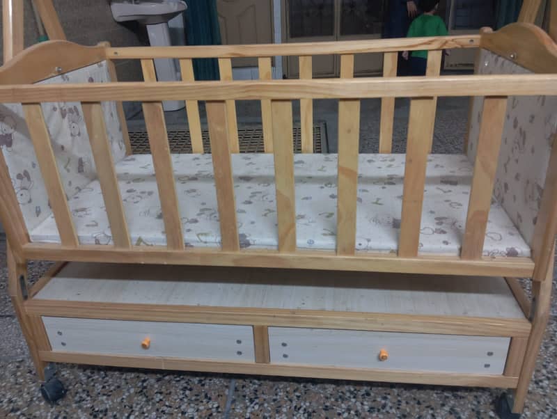 Imported Wooden Baby Cot 2