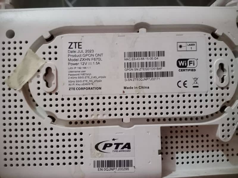 Ptcl flash fiber internet device 1