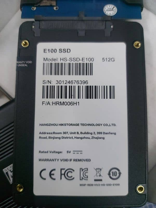 SSD 512GB HIK VISION with 2.0 SSD Jacket 1