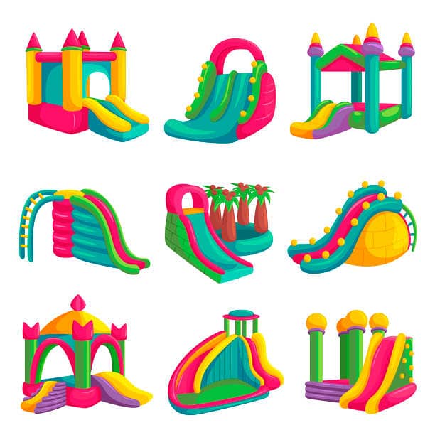 Jumping Castle|Slide|Balloon|Arch|Trampoline|Soft play area 6