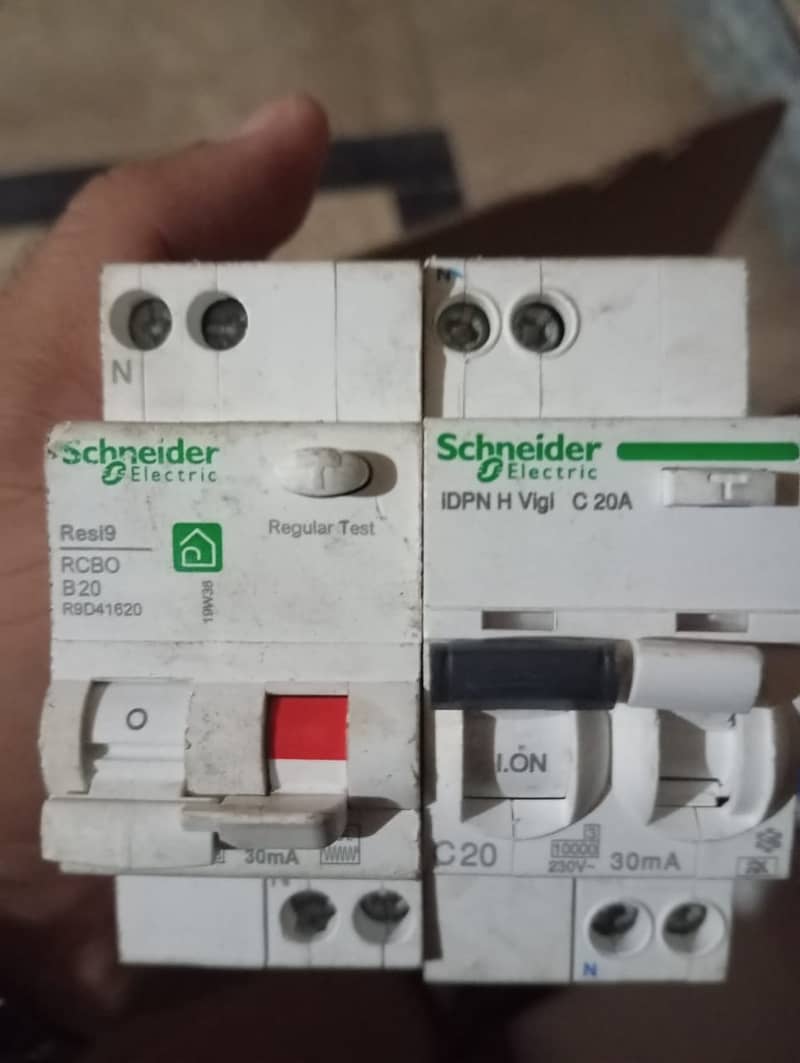 Schneider MCB, RCCB, RCBO, and contactors 0