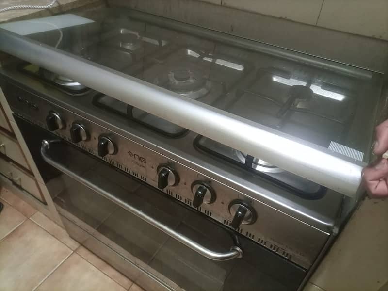 NasGas Premium 5 Burner glass oven & stove 1