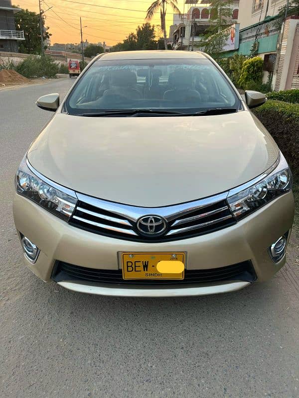 Toyota Corolla Altis Grande 2015 registration 2016 2