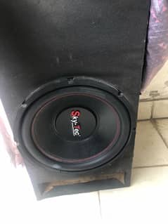 Amplifer and woofer with box