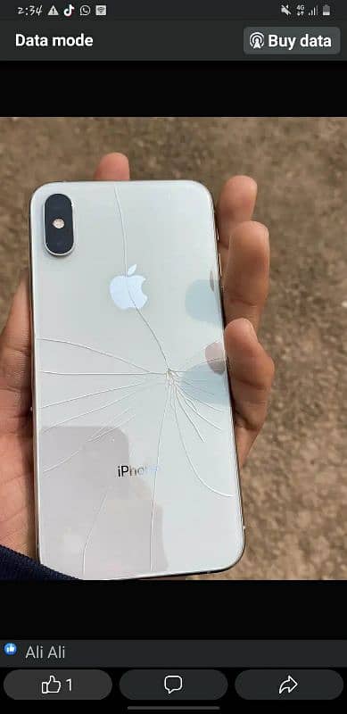 iphone xs non pta 64gb back or panel damage hai baki sb oky hai set 1