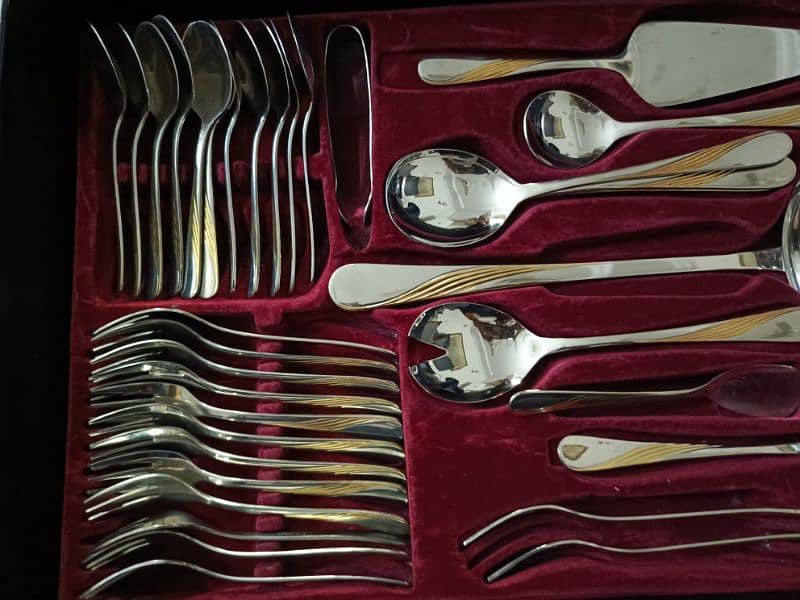 SOLINGEN 24 Carat Gold Platted CUTLERY SET 10