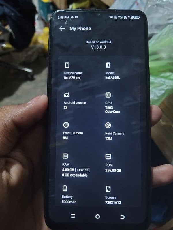 itel A70 pro 4 /256gb 6