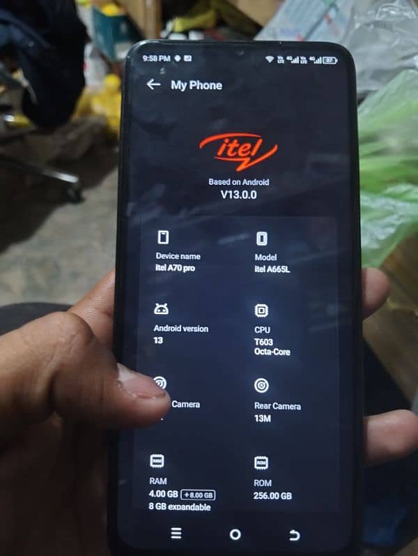 itel A70 pro 4 /256gb 9