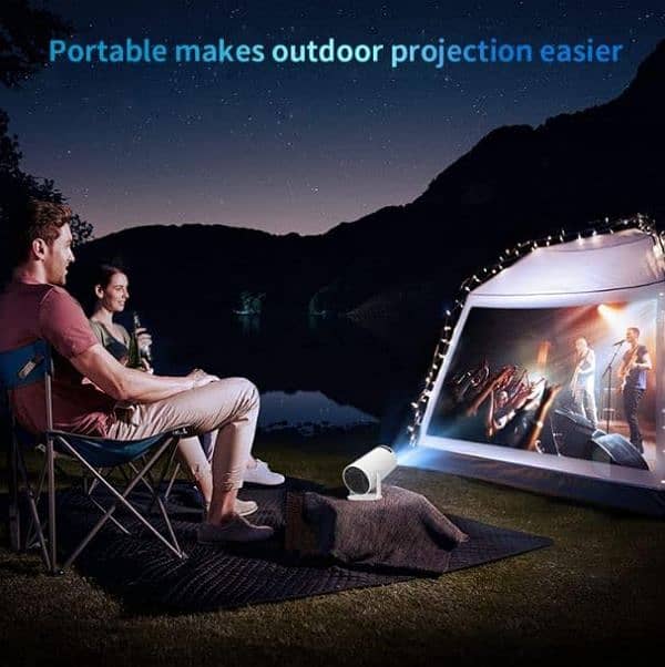 HY300 Pro Auto Keystone Correction Portable Projector 4K 1