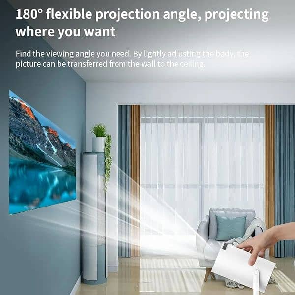 HY300 Pro Auto Keystone Correction Portable Projector 4K 4