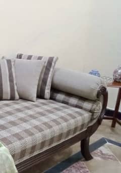 stylish sofa set with table and dewan