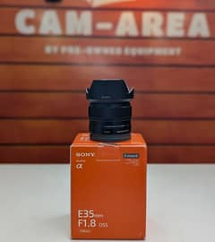 Sony E35mm F1.8 OSS, Mint Condition, Complete box, Sony Crop Body Lens