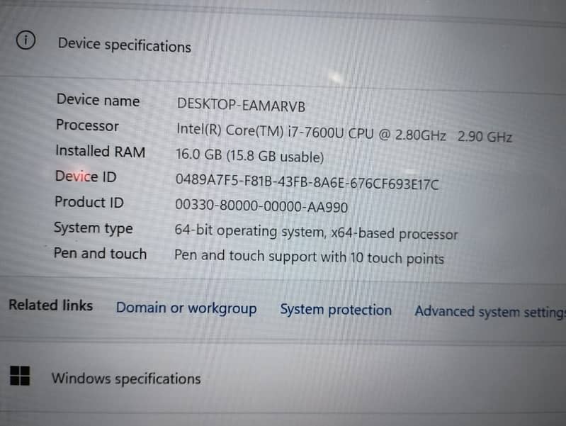 lenovo thinkpad x1 yoga 360 (i7 generation)S/N R9-0NUWSG 17/08 4