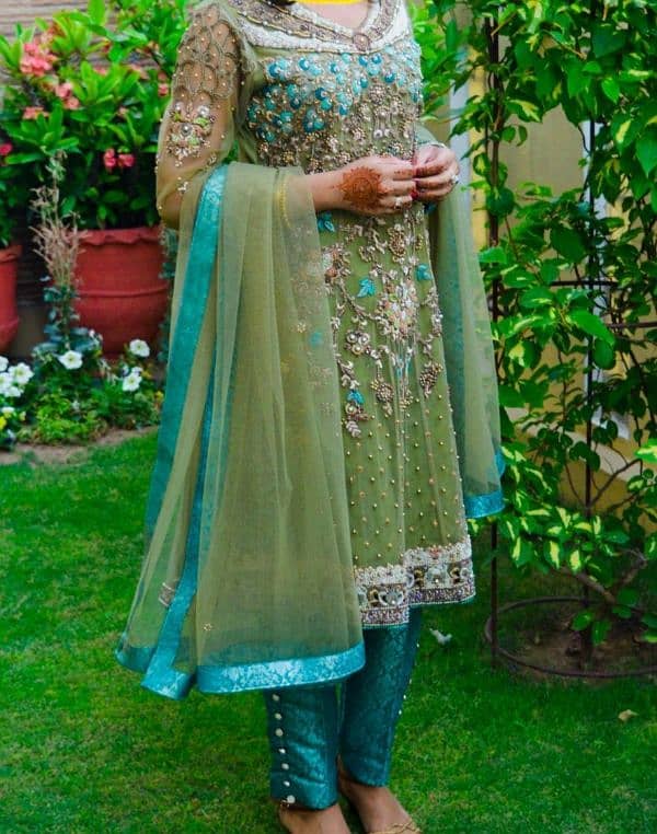 heavy frock by Mohsin sons 0