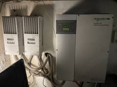 Schneider XW6048 inverter and two MPPT chargers